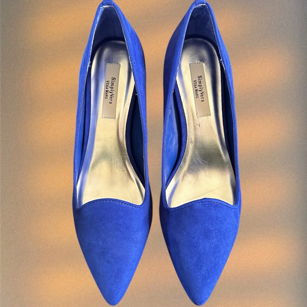 Simply Vera Vera Wang Cobalt Blue Pointed-Toe Pumps